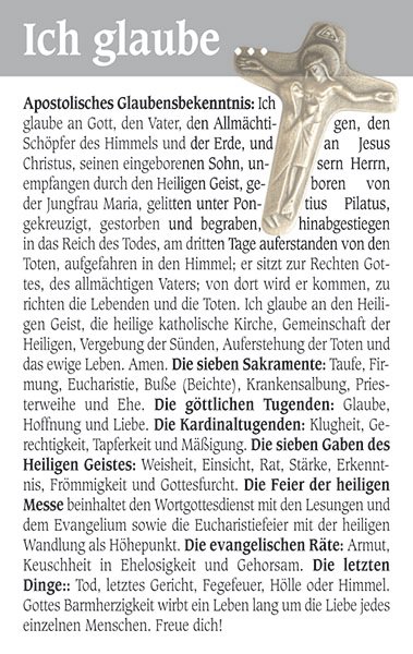 Gebetskarte "Glaubenskarte" - KIRCHE IN NOT