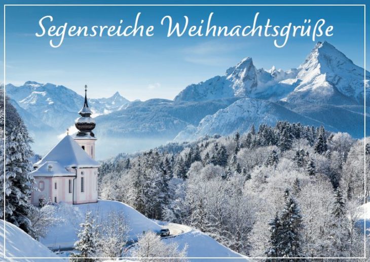 Sechs christliche Weihnachtskarten im Set (mit Kuverts) KIRCHE IN NOT